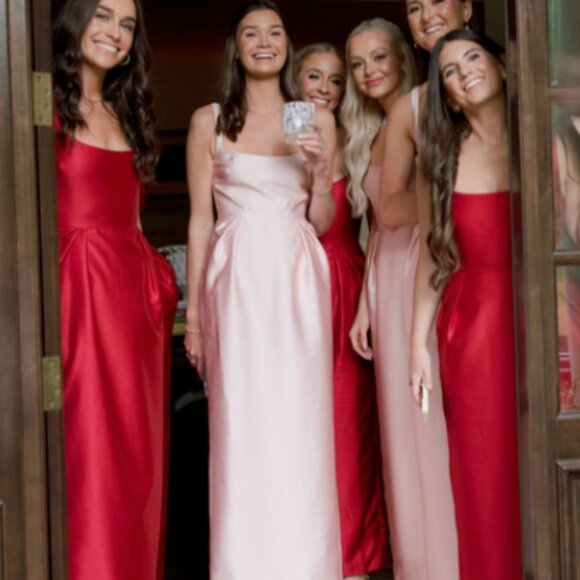 WORN ONCE The Tulip Dress in Dusty Pink Maison Amory - Picture 5 of 7